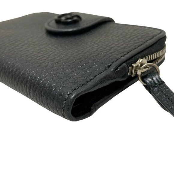 Auth GUCCI GG Marmont 723685 Black Leather - Bifold Wallet - Picture 4 of 9